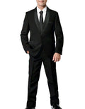Snoopy Joe 5ZS Black Shawl Comfort Stretch Dinner Suit - Youthwear