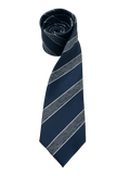 Stuyvesant Navy Grey Striped Tie