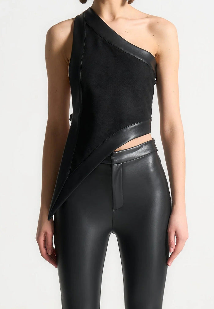vegan-suede-leather-asymmetric-backless-top-black