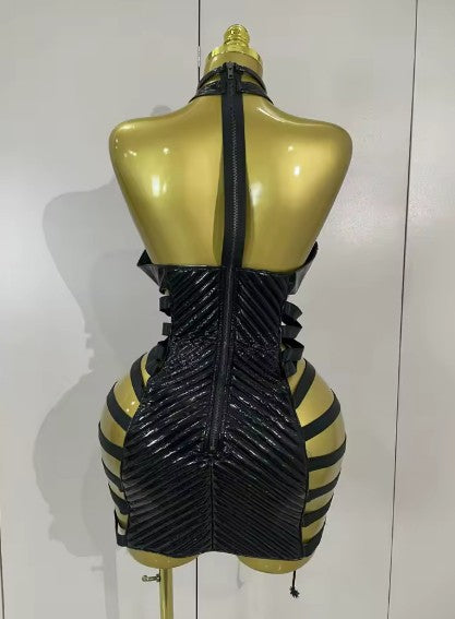 Summer Lace Up Mini Dress