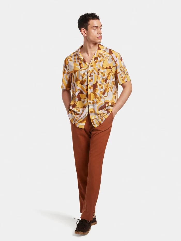 Sundial Mosaic Ecovero™ Cuban Shirt, Cuban Shirt - SIRPLUS