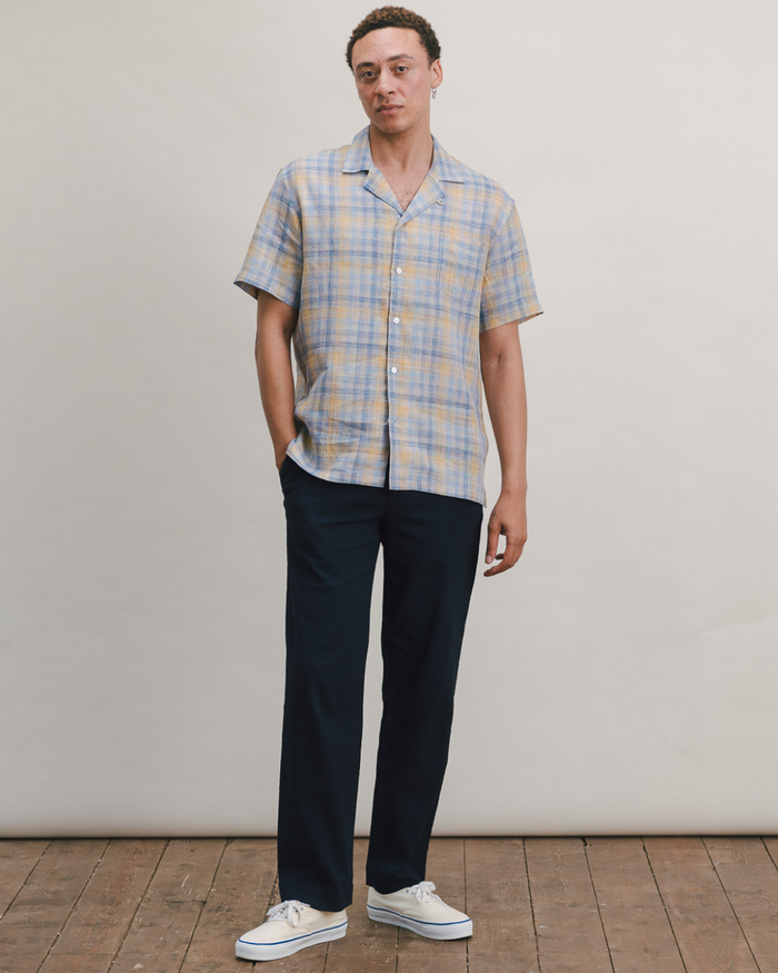 Sunwashed Check Cuban Shirt