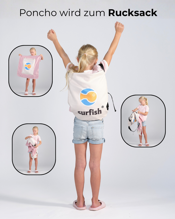 surfish® Poncho – Beige Pink