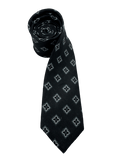 Sutton Black Diamond Linen Tie