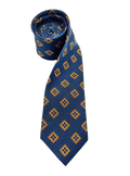 Sutton Orange Diamond Linen Tie
