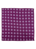 Sutton Purple Diamond Linen Pocket Square
