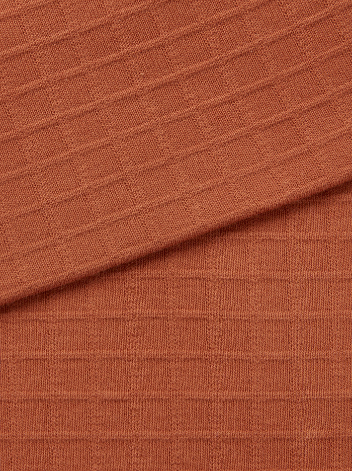 Terracotta Graph Jersey Cuban Shirt, Polo Shirt - SIRPLUS