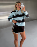 The Babyccino - Knit Collared Sweatshirt in Mocha Bean