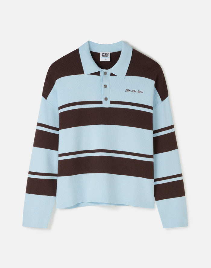 The Babyccino - Knit Collared Sweatshirt in Mocha Bean