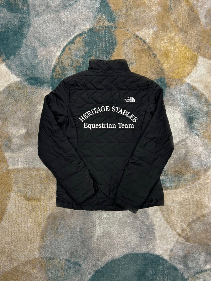 TheNorthFace Black Puffer Horse Racing Jacket