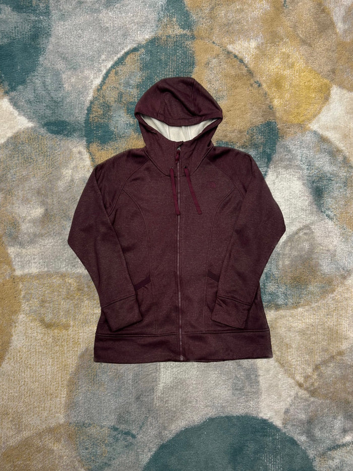 TheNorthFace Burgundy Jacket with Fleece Interior