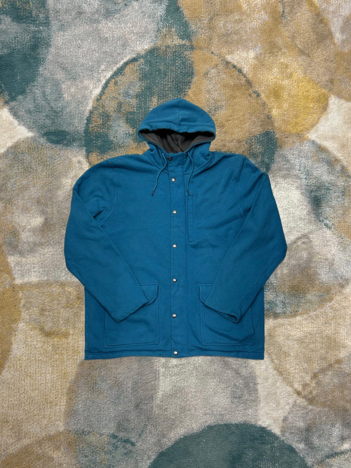 TheNorthFace Teal Heavy Cotton Jacket with Fleece Interior