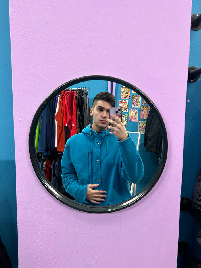 TheNorthFace Teal Heavy Cotton Jacket with Fleece Interior