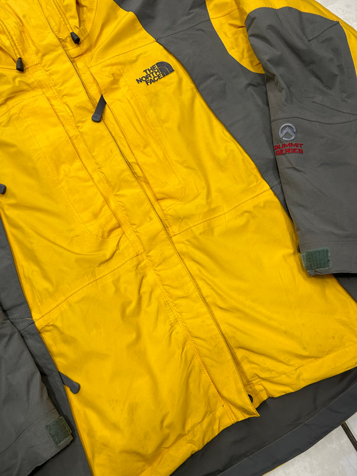 TheNorthFace Yellow and Grey 2-in-1 Waterproof Ski Jacket