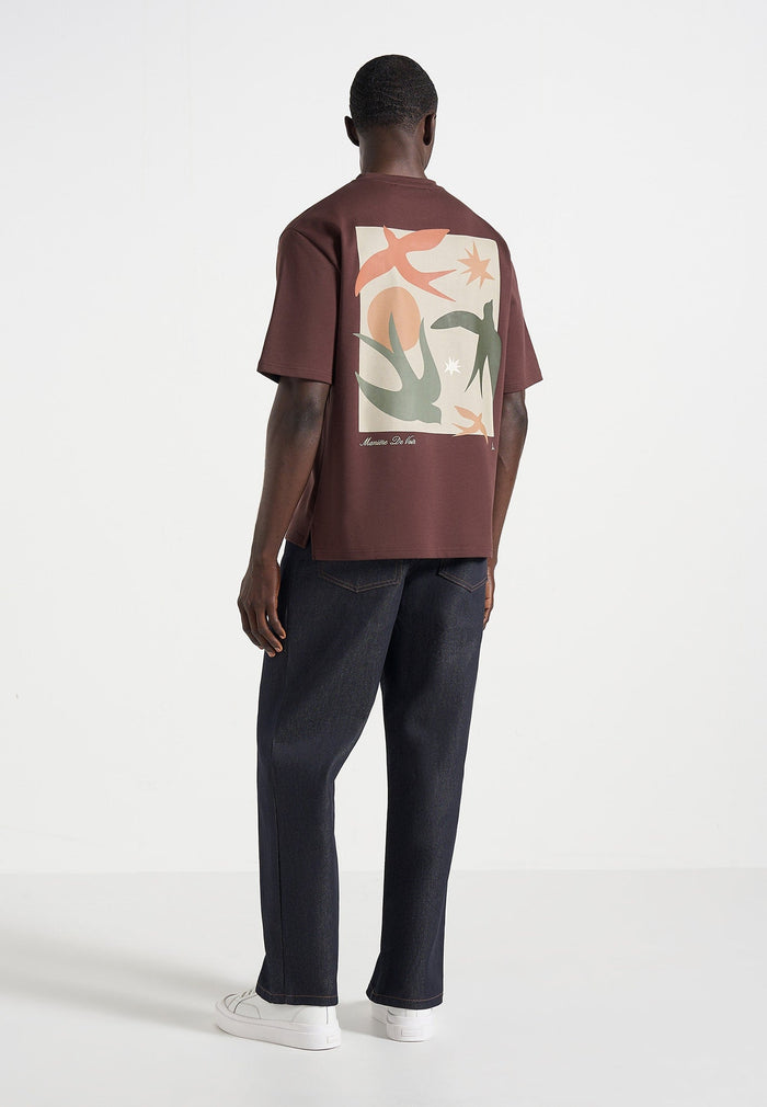 thibault-bird-detail-cotton-t-shirt-brown