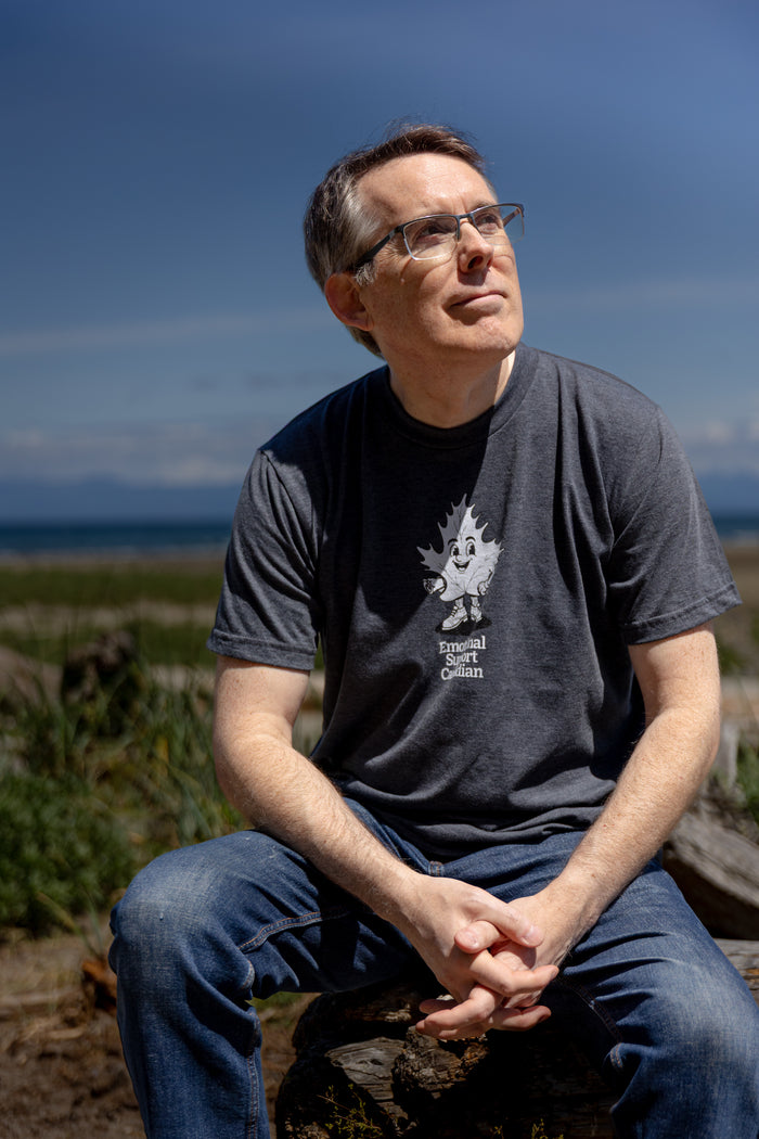 Tod Maffin's Emotional Support Canadian - Unisex Eco Tee - Heather Charcoal