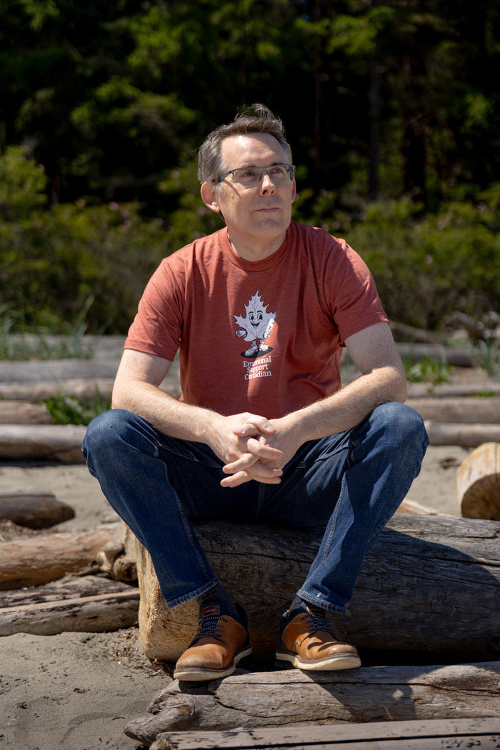 Tod Maffin's Emotional Support Canadian - Unisex Eco Tee - Heather Rust