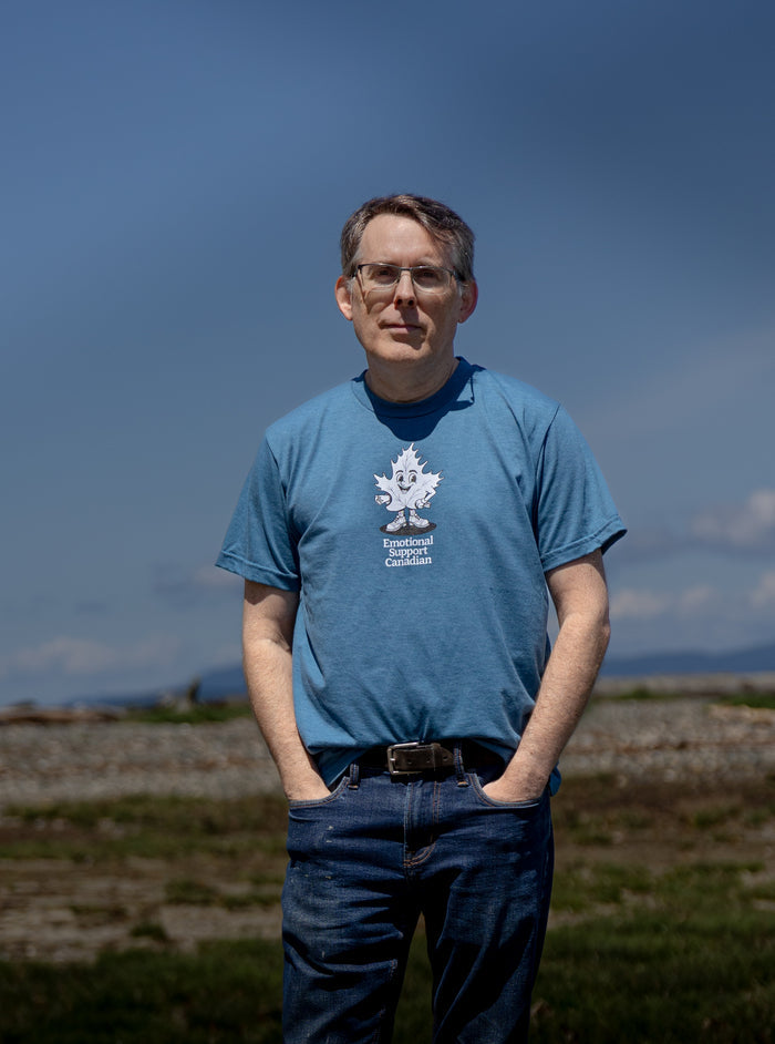 Tod Maffin's Emotional Support Canadian - Unisex Eco Tee - Heather Teal