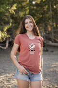 Tod Maffin's Emotional Support Canadian - Women's Eco Tee - Heather Rust