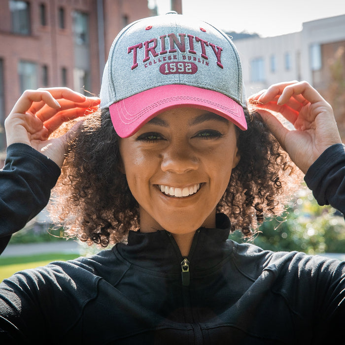 Trinity College 1592 Performance Baseball Cap Grey Marl/Burgundy