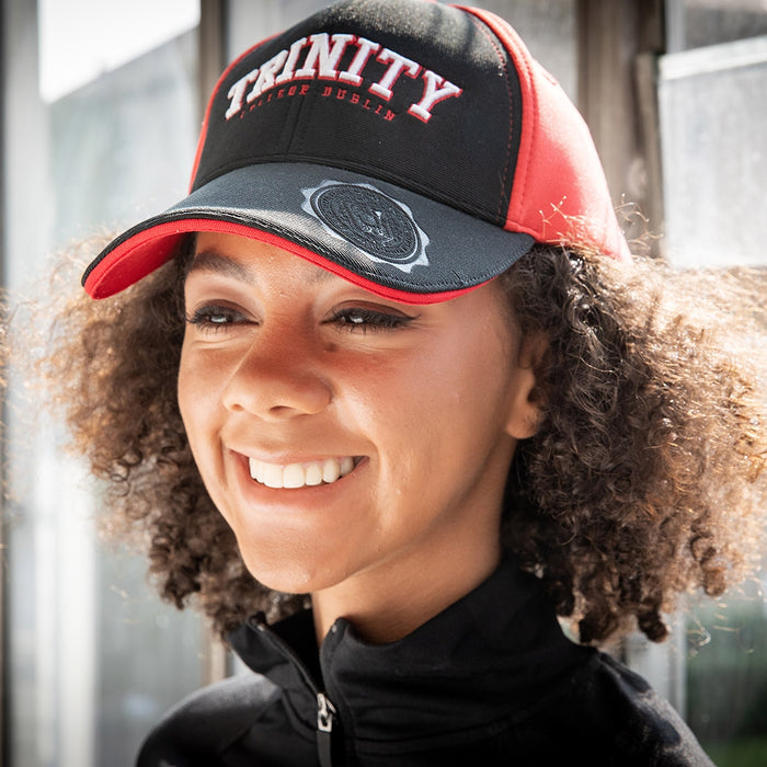 Trinity College Dublin Performance Baseball Cap Black/Red