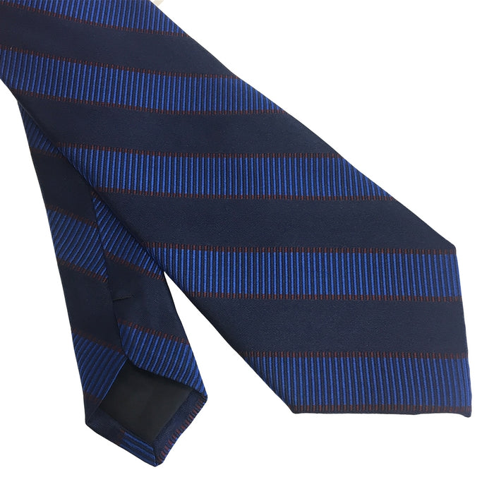 Trinity College Dublin Stripe Silk Tie Navy & Blue