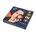 Trinity College Dublin Writers 4pk Coasters Blue, Orange and Green