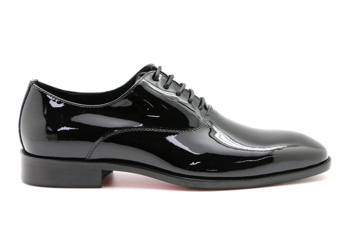 Tristan Black Patent Leather Oxford Shoe