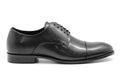 Valencia Black Leather Derby Shoe