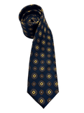 Vanderbilt Yellow Medallion Silk Tie