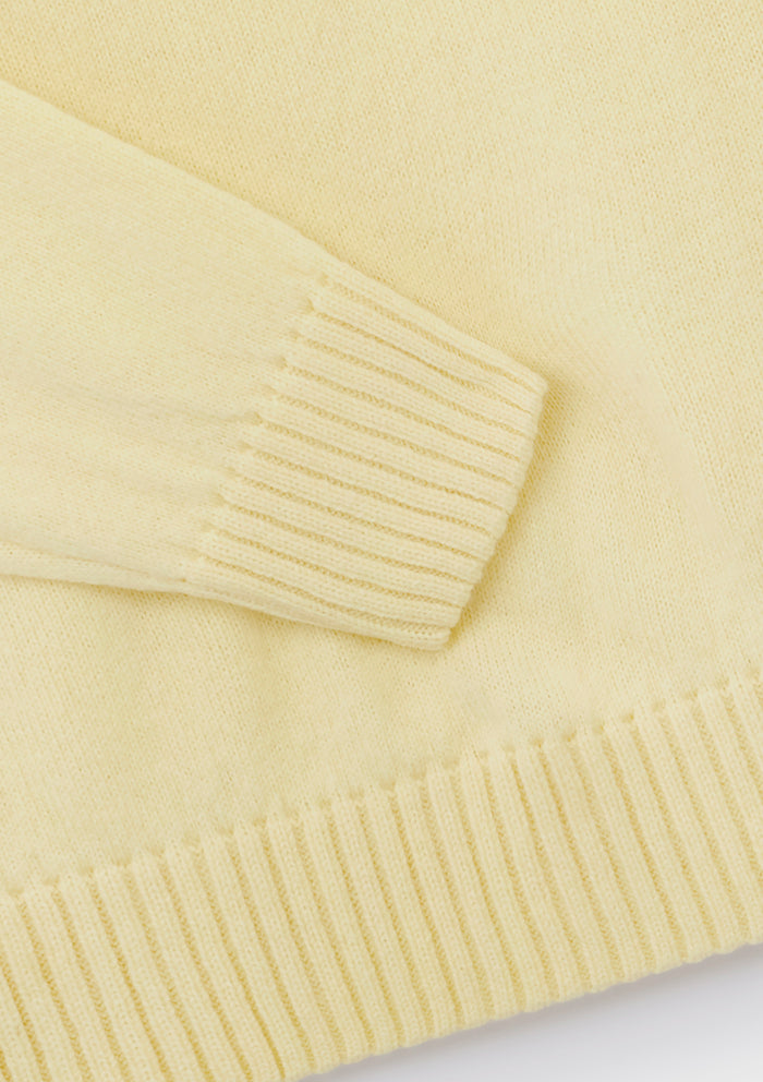 Vanilla Lambswool Crew Neck Jumper, Crew Neck Jumper - SIRPLUS