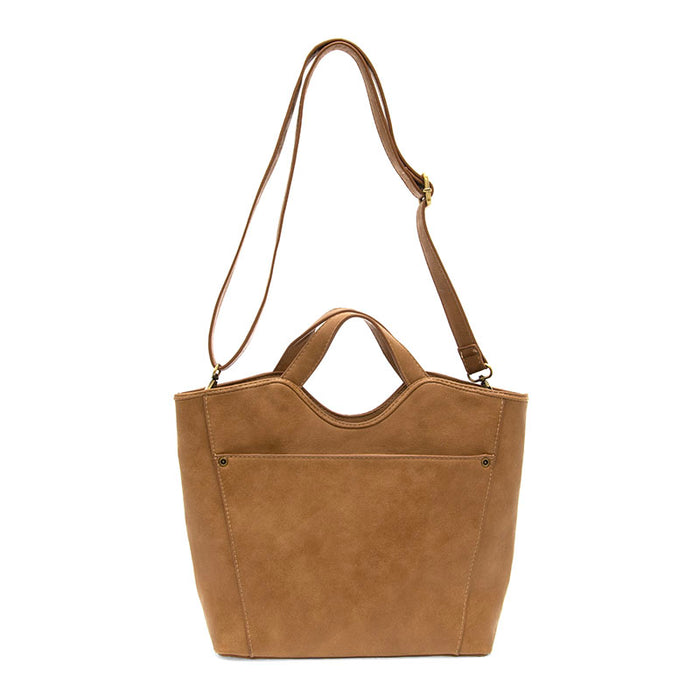 Brown Leather Handle Tote Bag