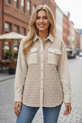 Veste-Chemise Pied-de-Poule pied-de-poule beige