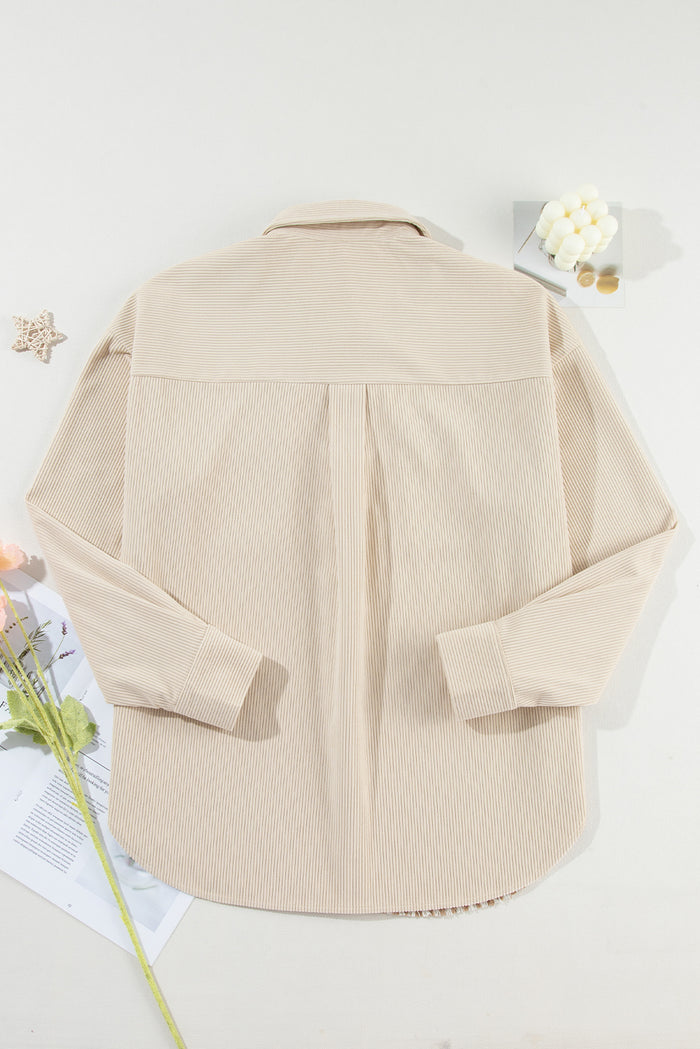 Veste-Chemise Pied-de-Poule pied-de-poule beige