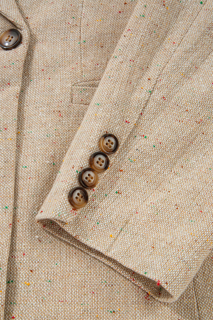 Veste de costume Beige femme manche a bouton