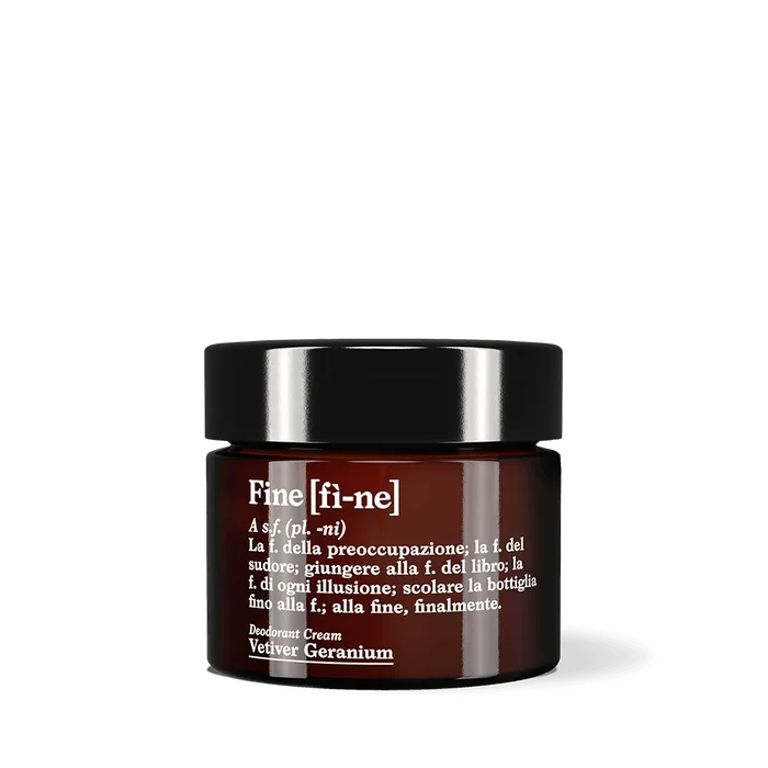 VETIVER GERANIUM DEODORNAT CREAM, GLASS JAR