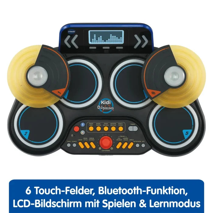 VTech Kidi DJ Drums - Electronic Drums with Light Effects and Learning Mode - For Children