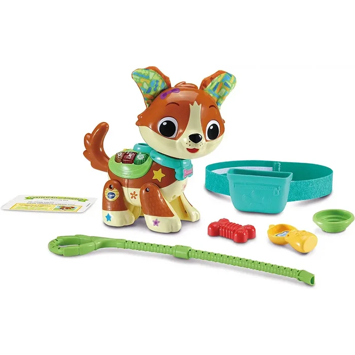 VTech Let's Go Action Pup |Interactive Pretend Play Puppy with Colours & Numbers