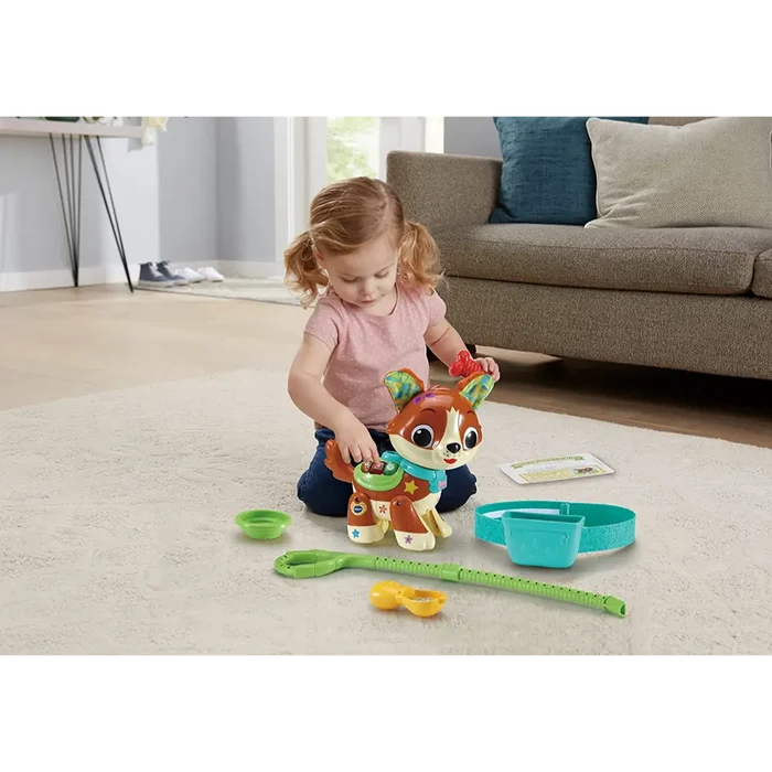 VTech Let's Go Action Pup |Interactive Pretend Play Puppy with Colours & Numbers