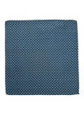 Warren Blue Geo Silk Pocket Square