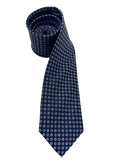 Warren Navy Geo Silk Tie