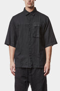 Thom/Krom | SS25 - Washed linen blend short sleeve shirt