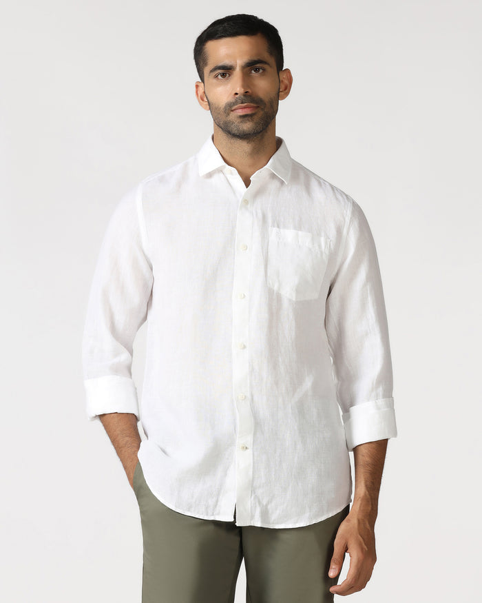 LONG SLEEVE INDIA FIT SOLID SHIRT