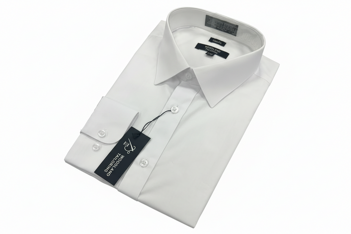 White Slim Fit Dress Shirt