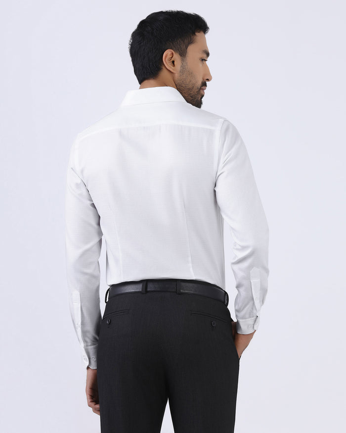 White Textured Shirt - Bridget