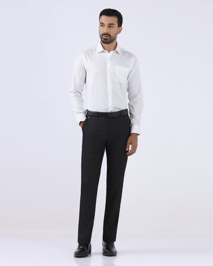 White Textured Shirt - Bridget