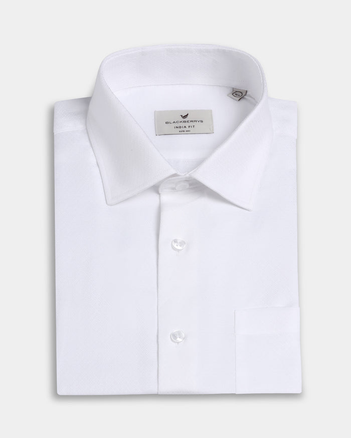 White Textured Shirt - Bridget