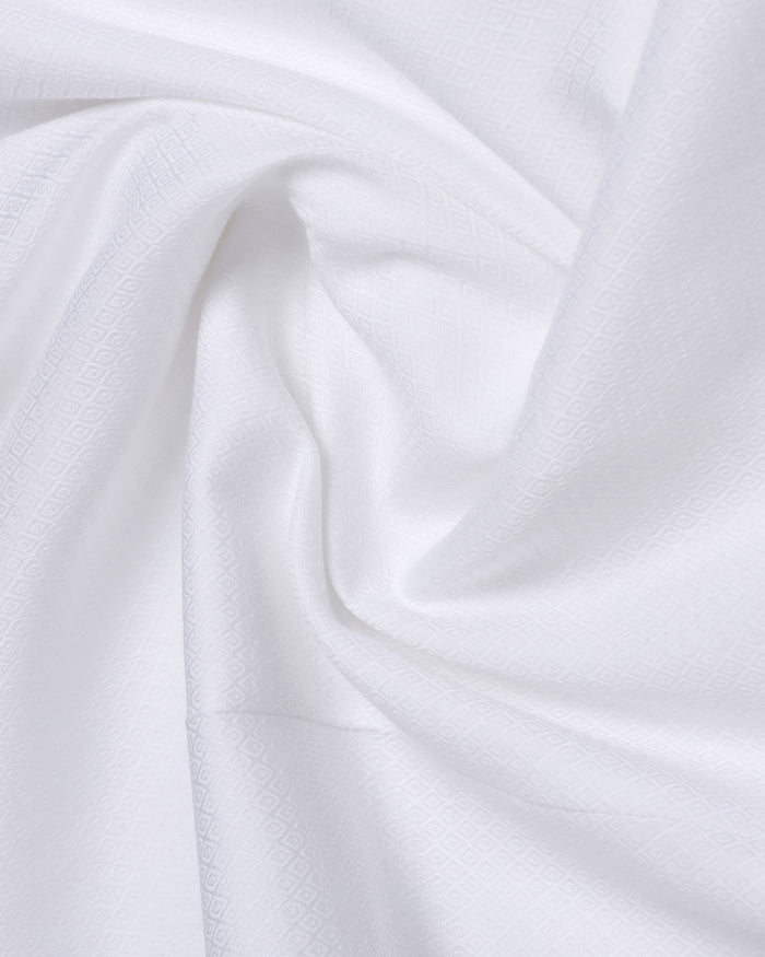 White Textured Shirt - Bridget