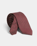 Wine Silk Jacquard Tie - Barclay