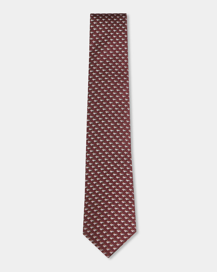 Wine Silk Jacquard Tie - Barclay